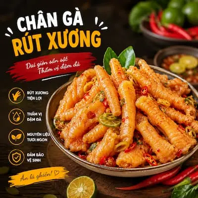 Chân gà rút xương